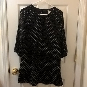 Forever 21 Black/White Polka Dot Dress Small